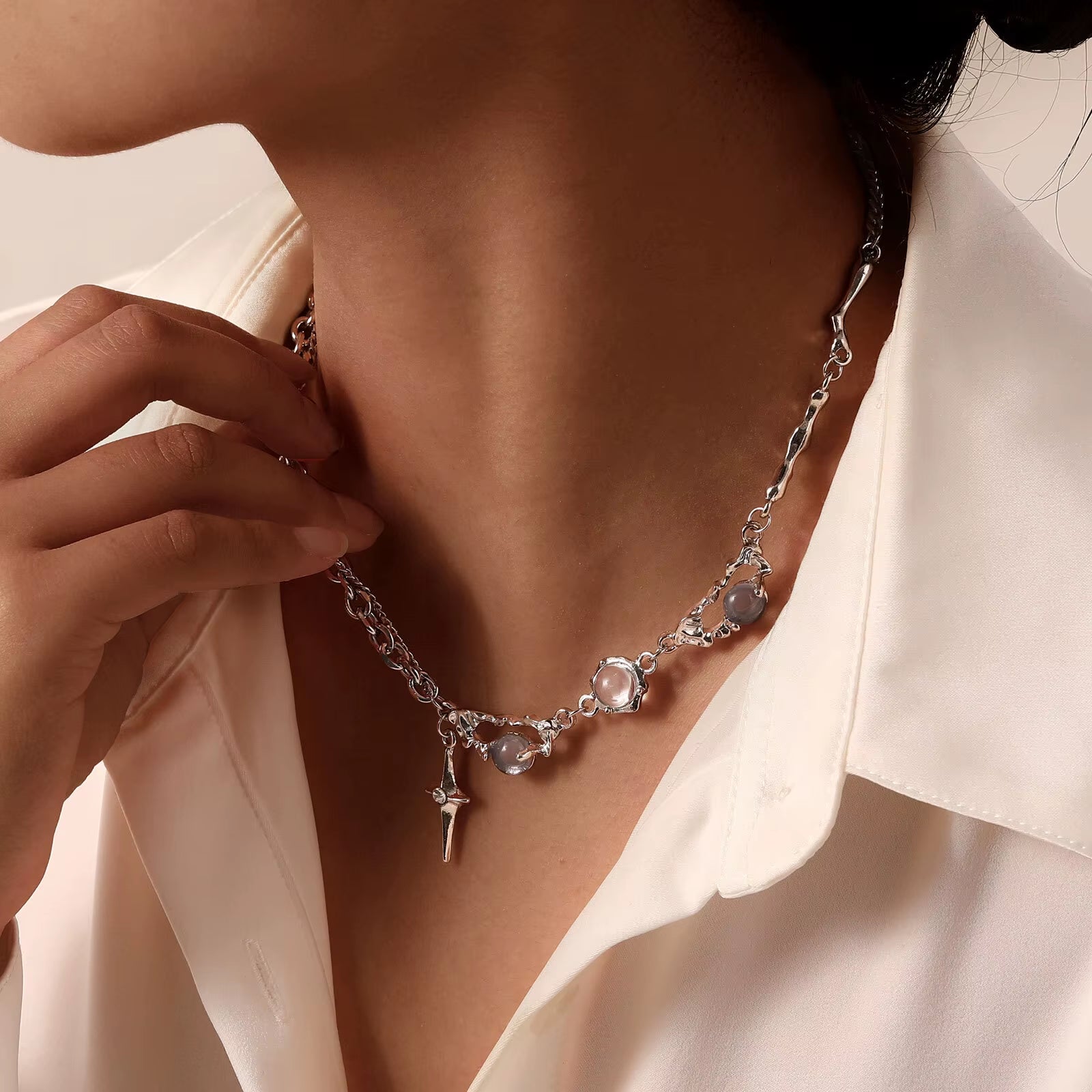 Celestial Starry Orbit Necklace