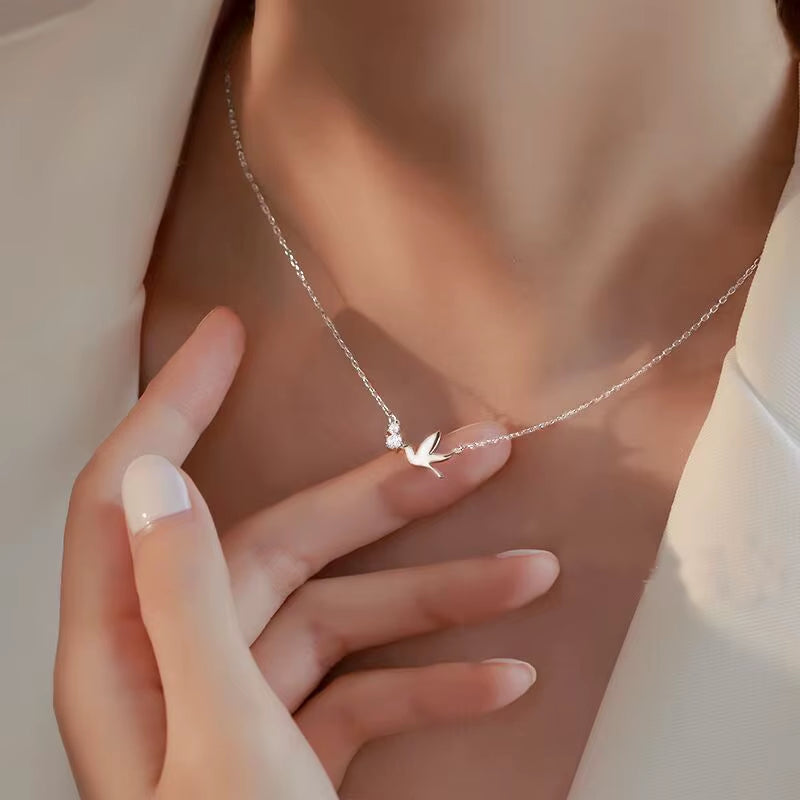 Crystal Dove Necklace