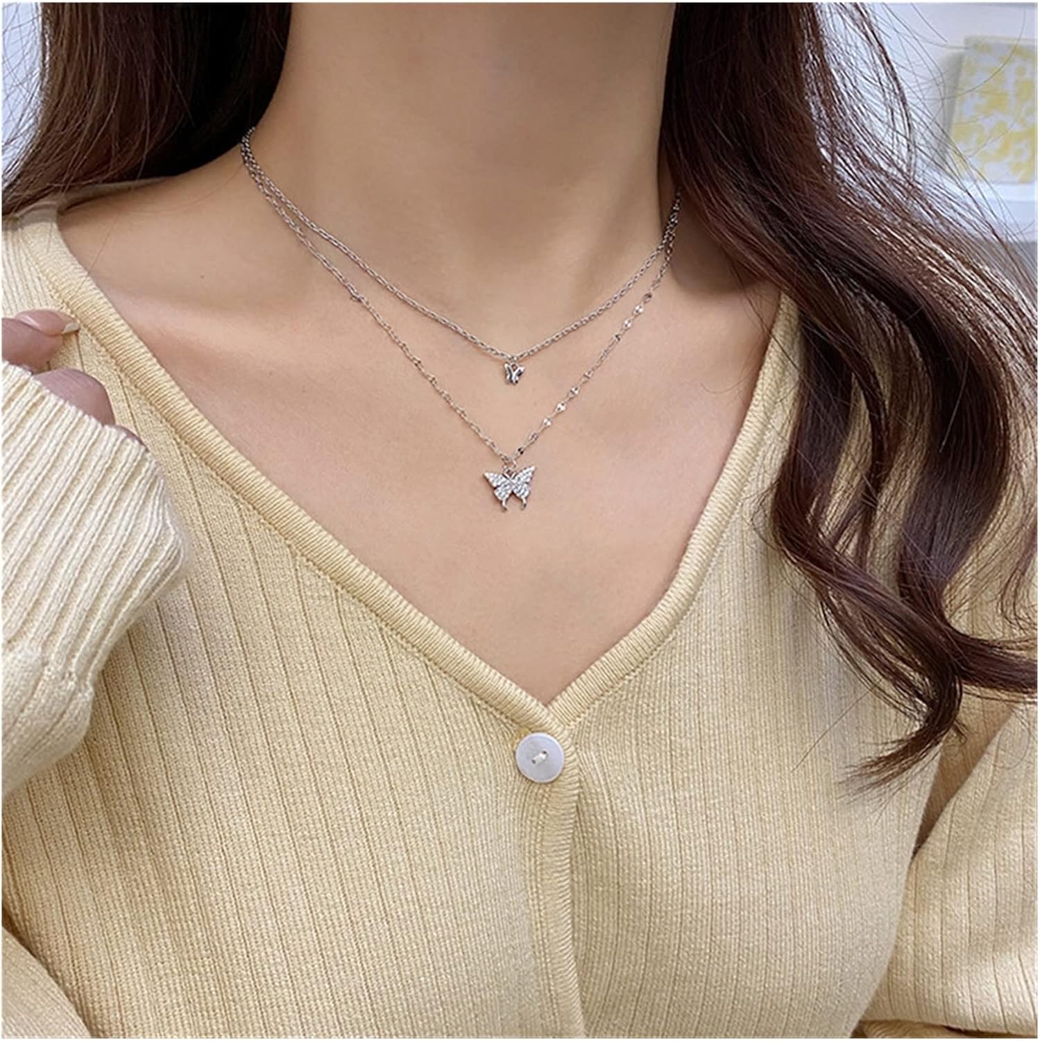 Crystal Butterfly Necklace